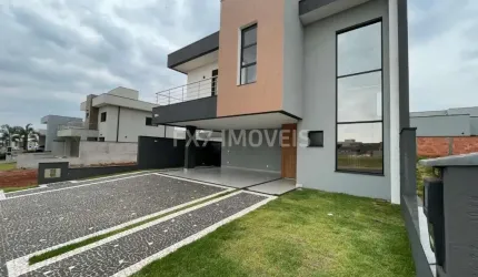 Casa de condomínio de luxo com 4 quartos e 3 suítes no Parque Brasil 500 em Paulínia-SP - Imperdível!