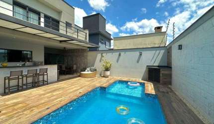 Casa em Condomínio à venda, 3 quartos, 3 suítes, 2 vagas, Lazuli Club - Piracicaba/SP