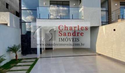 Casa para Venda em Aparecida de Goiânia, Jardim Helvécia, 4 dormitórios, 4 suítes, 5 banheiros, 4 vagas