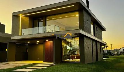Casa 04 suítes mobiliada e decorado no condomínio Reservas das águas