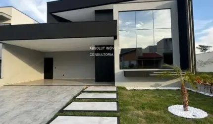Casa de Luxo em Condomínio no Jardim Residencial Dona Maria José em Indaiatuba-SP: 4 quartos, 4 suítes, 2 salas, 6 banheiros, 4 vagas, 248 m².