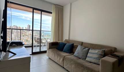 Apartamento 2/4 Nascente com Vista Mar Permanente e Porteira Fechada no NAU Barra!