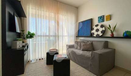 Apartamento mobiliado à venda em Ponta Negra (Natal/RN) | Áurea Guedes | 2/4 sendo 1 suíte - 53m²