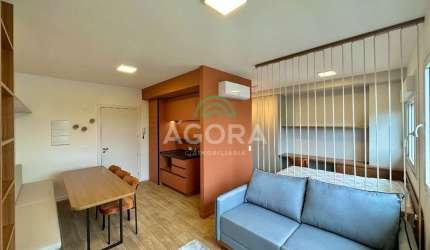 Loft mobiliado e decorado com 38m² privativos no bairro Marechal Rondon