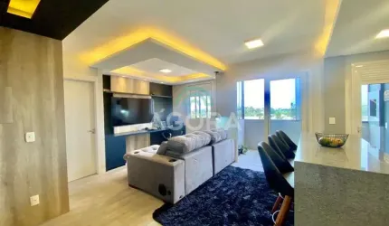 Apartamento semi mobiliado com 2 (dois) dormitórios, localizado no bairro Centro.
