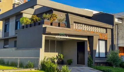 Sobrado moderno de 259,92m² com 3 (três) suítes, localizado no bairro Igara.