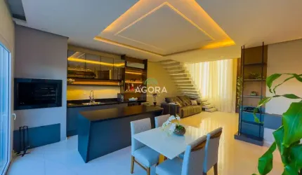 Excelente sobrado mobiliado de alto nível, com 270m² privativos, totalmente climatizada com splits