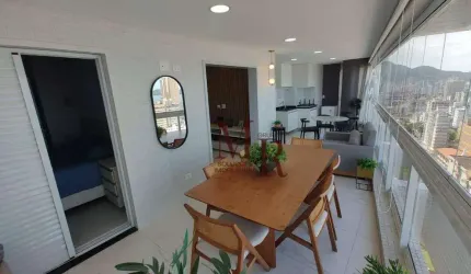 Apartamento com 3 dormitórios à venda, 148 m² por R$ 1.700.000,00 - Vila Guilhermina - Praia Grande/SP