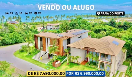 Casa - Em condomínio, para Temporada em Mata de São João/BA