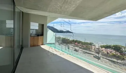 Apartamento alto padrão com piscina na sacada frente mar na praia Grande em Ubatuba!