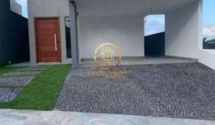 Casa em condomínio térrea a venda de 203m², com 3 suítes, Condomínio Flor da Ser