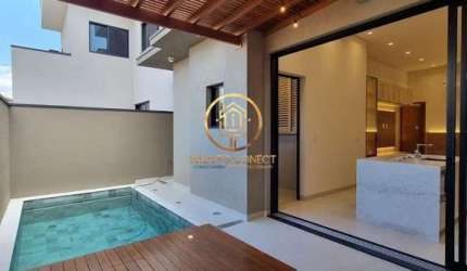 Casa térrea com 3 suítes, a venda no Condomínio Jardim dos Lírios em Paulínia.