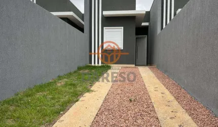 CASAS NOVAS DE ALVENARIA COM 2 DORMITÓRIOS E QUIOSQUE