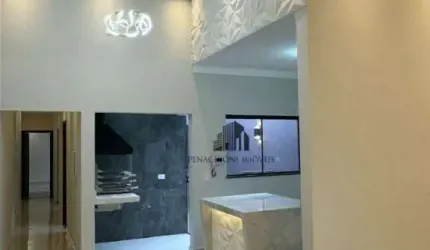 Linda Casa recém construída no Bairro Cidade nova em Santa Barbara D`Oeste/SP.
