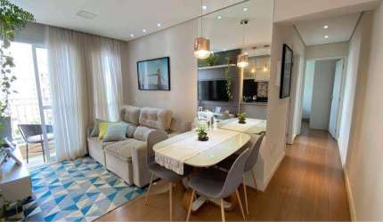 Apartamento com 2 dormitórios à venda, 50 m² por R$ 307.000 - Cariobinha - Americana/SP