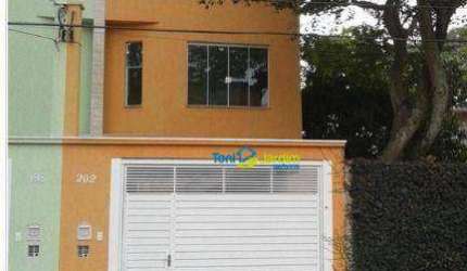 Sobrado com 3 dormitórios à venda, 110 m² por R$ 740.000,00 - Vila América - Santo André/SP
