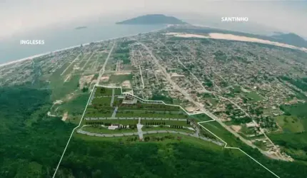 Terreno plano condomínio fechado alto padrão estruturado nos Ingleses em  Florianópolis