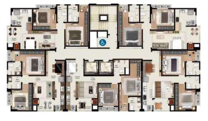 Apartamento  com 2 dormitórios sendo 1 suíte e piscina com borda infinita no morretes em Itapema