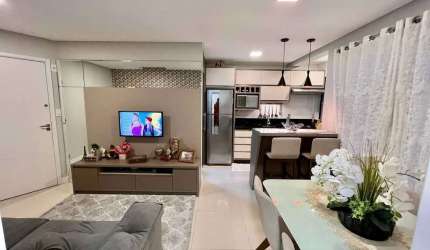 Apartamento mobiliado com 2 dormitórios e 1 vaga de garagem em Camboriú