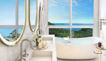 Apartamento Duplex diferenciado, com vista panorâmica estonteante do mar e da mata Atlântica, com 5 suítes no Bairro Pioneiros - Balneário Camboriú