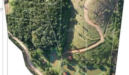 Sítio com 65.586m2, chalés, tanques de tilápia e salão de festas no Bairro Cedro - Camboriú