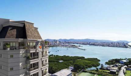 Apartamento de alto padrão com vista para o Rio e o Mar com 3 dormitórios sendo 1 suíte em Itajaí