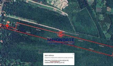 Área à venda, 100000 m² por R$ 2.400.000,00 - Iguaíba - Paço do Lumiar/MA