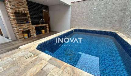 Casa com 3 dormitórios à venda, 125 m² por R$ 880.000,00 - Vila Assunção - Praia Grande/SP
