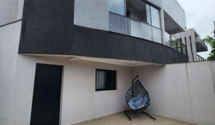 Casa em condomínio fechado com 2 quartos à venda na Avenida Luiz José de Mello, 796, Sítio do Campo, Praia Grande, 110 m2 por R$ 560.000