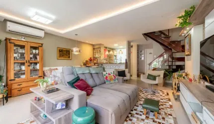 Casa em condomínio fechado com 3 quartos à venda na Rua Gralha Azul, 555, Jardim Carvalho, Porto Alegre, 197 m2 por R$ 1.590.000