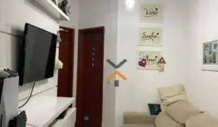 Apartamento com 2 dormitórios à venda, 50 m² por R$ 371.000,00 - Vila Scarpelli - Santo André/SP