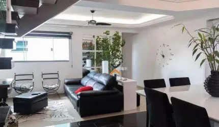 Apartamento Duplex com 3 dormitórios para alugar, 335 m² por R$ 8.271,00/mês - Campestre - Santo André/SP