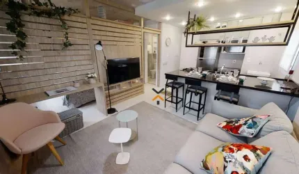 Apartamento com 1 dormitório para alugar, 36 m² por R$ 2.935,79/mês - Jardim Jamaica - Santo André/SP