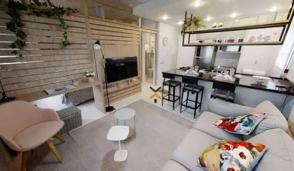 Apartamento com 1 dormitório para alugar, 36 m² por R$ 2.935,79/mês - Jardim Jamaica - Santo André/SP