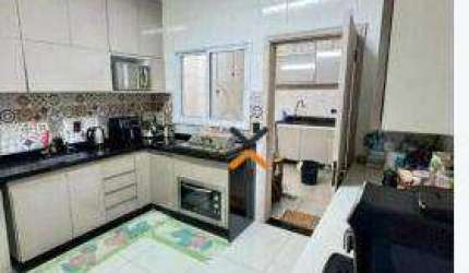 Sobrado com 3 dormitórios à venda, 126 m² por R$ 710.000,00 - Vila Linda - Santo André/SP