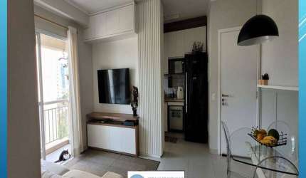 ✅ Apartamento com 1 dormitório , varanda  Cond. Hit Alphaville