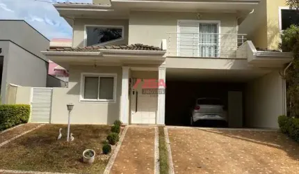 Sobrado de Luxo em Condomínio Jacarandás : 4 Quartos, 3 Suítes, 5 Banheiros - Paulínia-SP, Betel - 224m² - Venda