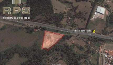 terreno industrial e ou comercial em Atibaia com Frente para a Rodovia Dom Pedro I, sentido Jacareí, pronto para construir