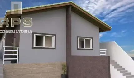 Casa térrea em Jarinu com dois quartos, sendo 1 suíte, cozinha em conceito aberto, espaço gourmet e quintal.