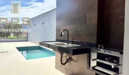 Casa no Jardim do Lago , 03 suites , cozinha integrada ,área gourmet com churrasqueira e piscina aquecida, 04 vagas de garagem , energia fotovoltaica