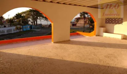 Sobrado com 5 quartos - na orla da praia - à venda, 357 m² por R$ 1.200.000 - Flórida Mirim - Mongaguá/SP