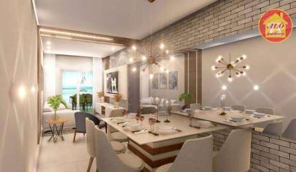 Apartamento à venda, 92 m² por R$ 570.000,00 - Jardim Caiahu - Mongaguá/SP