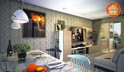 Apartamento com 2 quartos à venda, 63 m² por R$ 398.985 - Maracanã - Praia Grande/SP