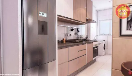 Apartamento com 2 dormitórios à venda, 54 m² por R$ 373.300,00 - Vila Guilhermina - Praia Grande/SP