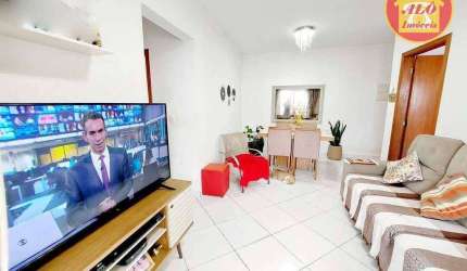 Apartamento com 2 quartos à venda, 84 m² por R$ 490.000 - Aviação - Praia Grande/SP