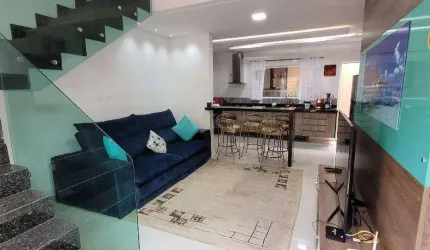 Sobrado com 3 quartos à venda, 84 m² por R$ 468.000 - Caiçara - Praia Grande/SP