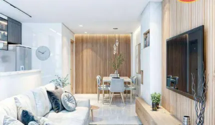 Apartamento com 2 quartos à venda, 68 m² por R$ 635.239 - Vila Guilhermina - Praia Grande/SP