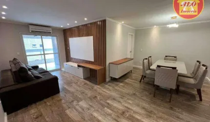 Apartamento com 3 quartos à venda, 120 m² por R$ 985.000 - Aviação - Praia Grande/SP