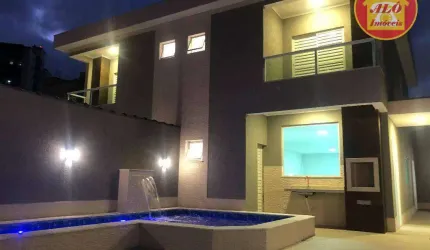 Sobrado com 3 quartos à venda, 135 m² por R$ 990.000 - Tupi - Praia Grande/SP