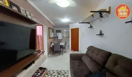Apartamento com 2 quartos à venda, 74 m² por R$ 370.000 - Aviação - Praia Grande/SP